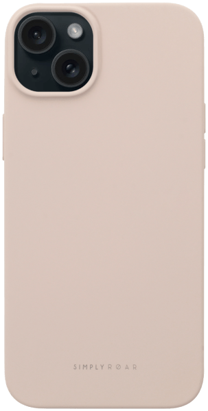 Apple iPhone 15 Plus szilikon tok gyári ROAR púderszínű