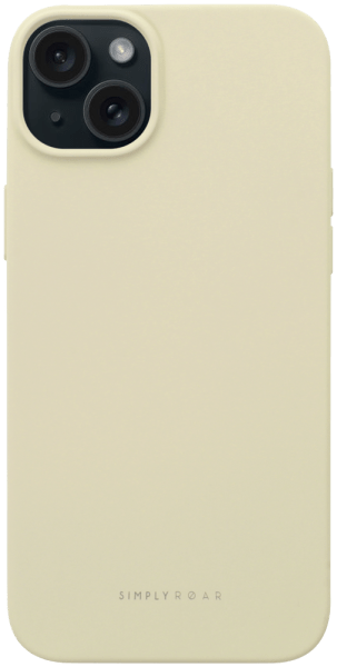 Apple iPhone 15 Plus szilikon tok gyári ROAR púder fehér