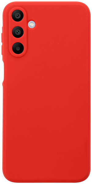 Samsung Galaxy A15 (SM-A155F) szilikon tok kameravédővel matt piros
