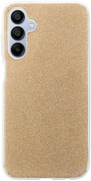 Samsung Galaxy A15 (SM-A155F) szilikon tok csillogó hátlap arany