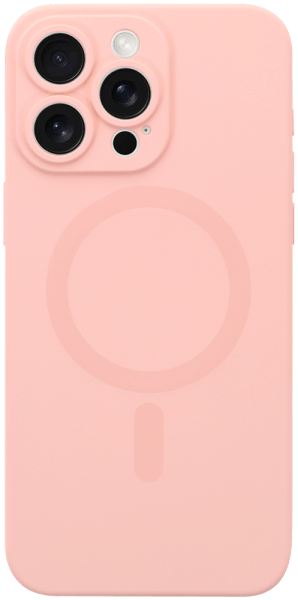Apple iPhone 15 Pro Max szilikon tok gyári MagSafe kameravédővel babarózsaszín