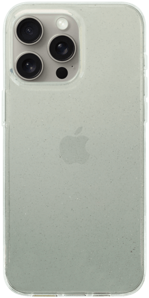 Apple iPhone 15 Pro Max szilikon tok csillogó átlátszó