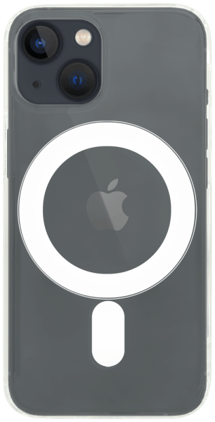 Apple iPhone 13 Mini kemény hátlap rejtett légpárnás sarok Gyári MagSilicone átlátszó