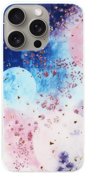 Apple iPhone 15 Pro Max kemény hátlap Gold Glam Galactic