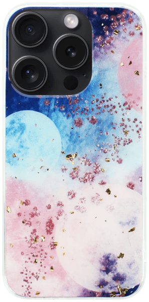 Apple iPhone 15 Pro kemény hátlap Gold Glam Galactic