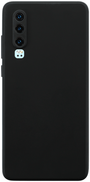 Huawei P30 szilikon tok kameravédővel matt fekete