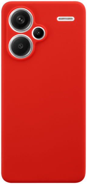 Xiaomi Redmi Note 13 Pro Plus 5G szilikon tok kameravédővel matt piros