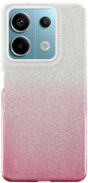 Xiaomi Redmi Note 13 5G szilikon tok csillogó hátlap rózsaszín/ezüst