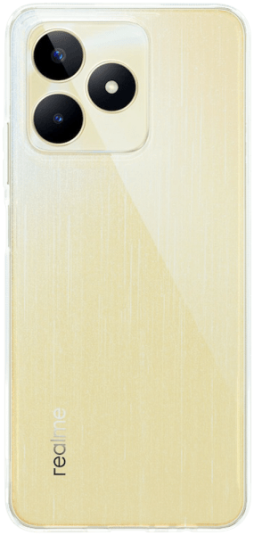 Realme C53 szilikon tok közepesen ütésálló kameravédővel átlátszó