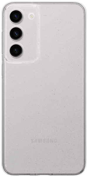 Samsung Galaxy S23 Plus (SM-S916B) szilikon tok kameravédővel csillogó átlátszó