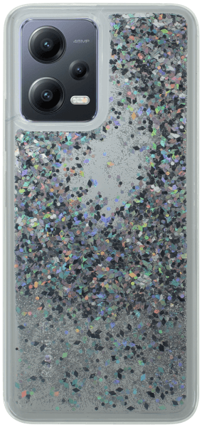 Xiaomi Poco X5 szilikon tok gyári Liquid Sparkle ezüst