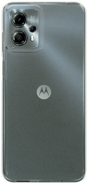 Motorola Moto G23 szilikon tok kameravédővel csillogó átlátszó