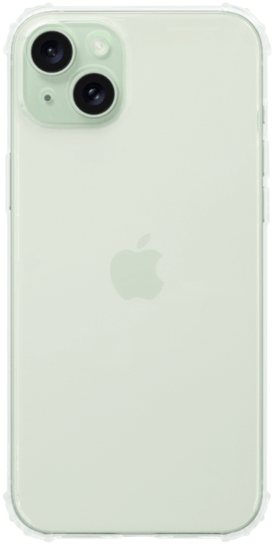 Apple iPhone 15 Plus szilikon tok közepesen ütésálló légpárnás sarok kameravédővel átlátszó