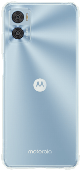 Motorola Moto E22 szilikon tok közepesen ütésálló légpárnás sarok kameravédővel átlátszó