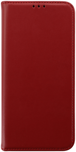 Samsung Galaxy A05s (SM-A057F) oldalra nyíló flipes bőrtok valódi bőr piros