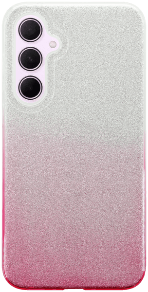 Samsung Galaxy A35 5G (SM-A356B) szilikon tok csillogó hátlap rózsaszín/ezüst