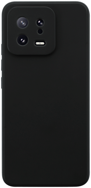 Xiaomi 13 szilikon tok kameravédővel matt fekete