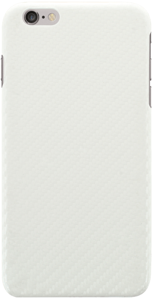 Apple iPhone 6 Plus kemény hátlap karbon mintás fehér