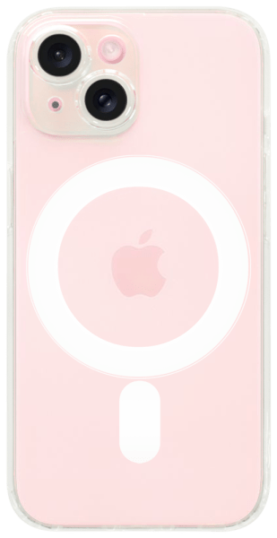 Apple iPhone 15 kemény hátlap gyári MagSafe kameravédővel átlátszó