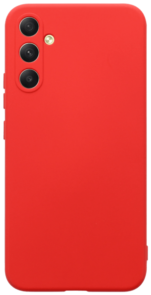 Samsung Galaxy A34 (SM-A346B) szilikon tok kameravédővel matt piros