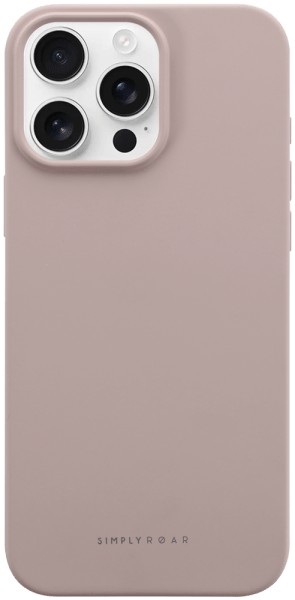 Apple iPhone 16 Pro Max szilikon tok gyári ROAR púderszínű