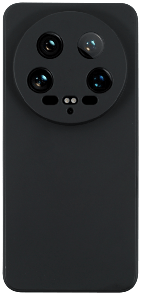 Xiaomi 14 Ultra szilikon tok kameravédővel matt fekete