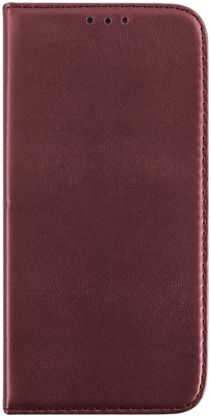 Apple iPhone 16 Pro oldalra nyíló flipes bőrtok asztali tartó funkciós bordó