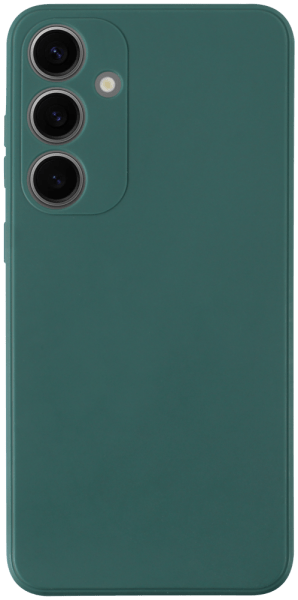 Samsung Galaxy S24 Plus (SM-S926B) szilikon tok kameravédővel matt sötétzöld