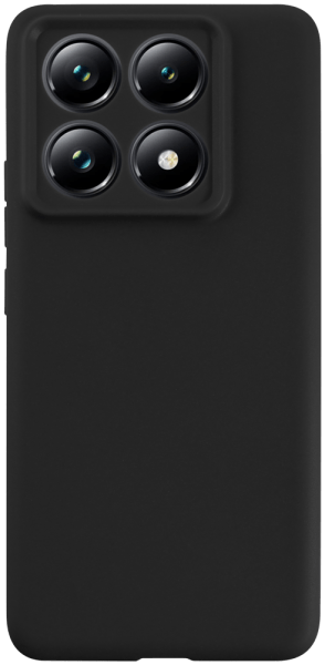 Xiaomi 14T Pro szilikon tok kameravédővel matt fekete