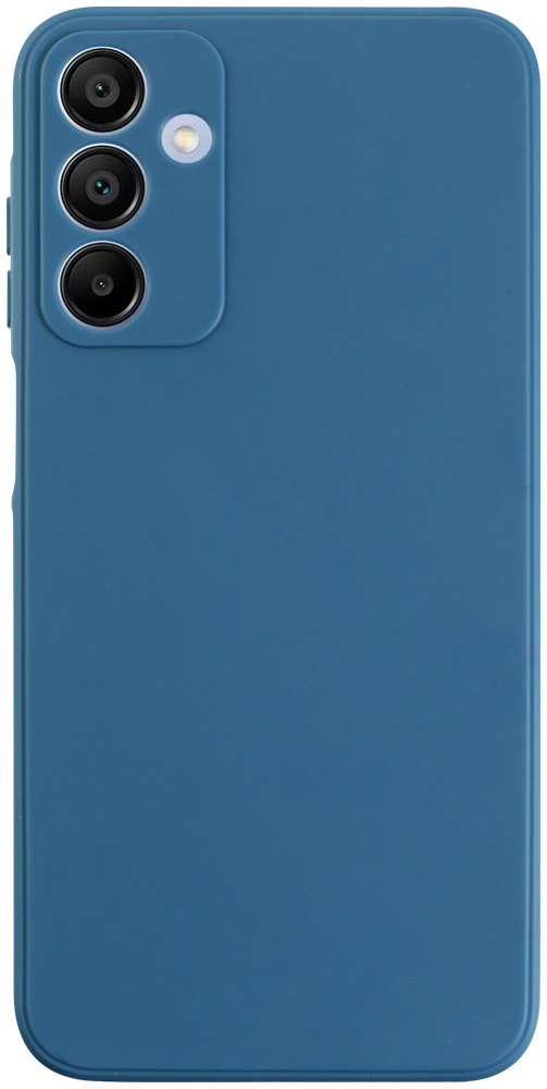 Samsung Galaxy A15 5G (SM-A156B) szilikon tok kameravédővel matt sötétkék