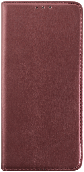 Motorola Edge 50 Fusion oldalra nyíló flipes bőrtok asztali tartó funkciós bordó