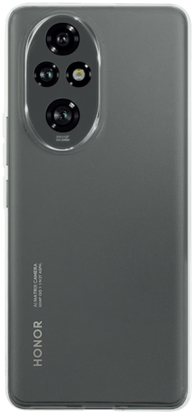 Honor 200 Pro szilikon tok közepesen ütésálló kameravédővel átlátszó