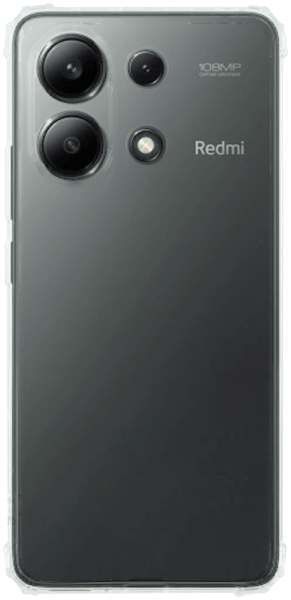 Xiaomi Redmi Note 13 4G szilikon tok közepesen ütésálló légpárnás sarok kameravédővel átlátszó