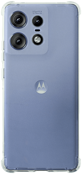 Motorola Edge 50 Pro szilikon tok közepesen ütésálló légpárnás sarok kameravédővel átlátszó