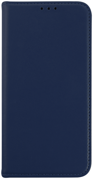 Apple iPhone 16 Pro oldalra nyíló flipes bőrtok valódi bőr sötétkék