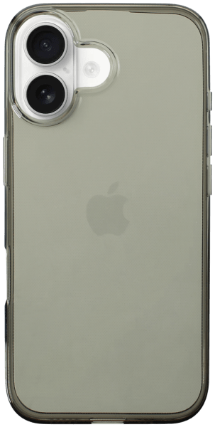 Apple iPhone 16 szilikon tok átlátszó füstszínű
