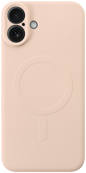 Apple iPhone 16 Plus szilikon tok gyári MagSafe kameravédővel babarózsaszín