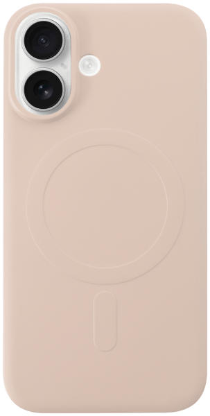 Apple iPhone 16 szilikon tok gyári MagSafe babarózsaszín