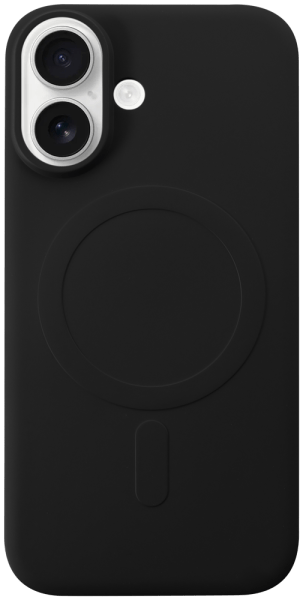 Apple iPhone 16 szilikon tok gyári MagSafe fekete