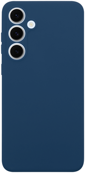Samsung Galaxy S24 FE (SM-S721B/DS) szilikon tok kameravédővel matt sötétkék