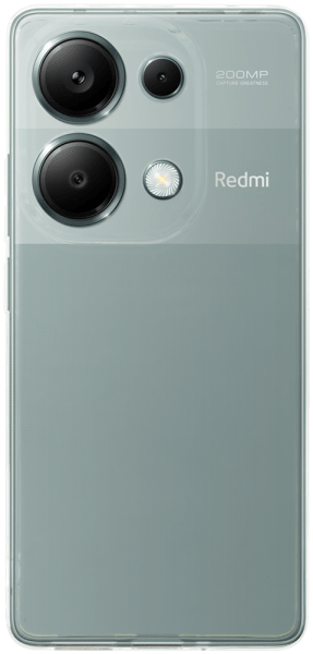 Xiaomi Redmi Note 13 Pro 4G szilikon tok közepesen ütésálló kameravédővel átlátszó