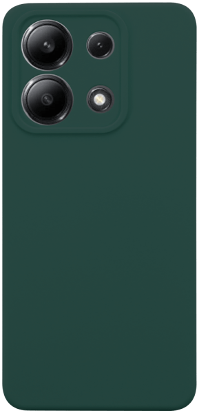 Xiaomi Redmi Note 13 4G szilikon tok kameravédővel matt sötétzöld