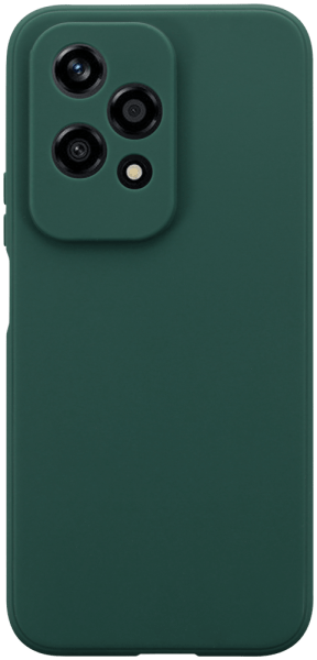 Honor 200 Lite szilikon tok kameravédővel matt sötétzöld