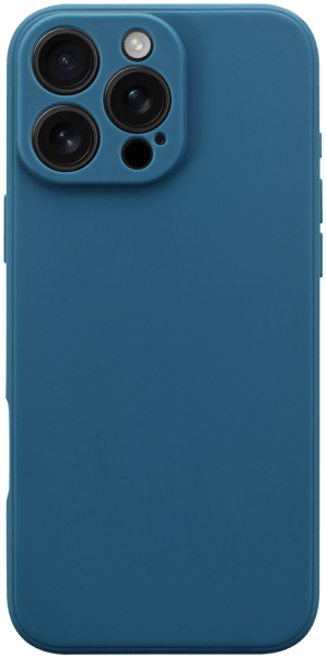 Apple iPhone 16 Pro Max szilikon tok kameravédővel matt sötétkék