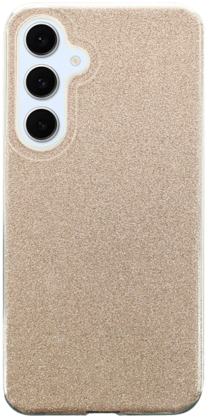 Samsung Galaxy S24 FE (SM-S721B/DS) szilikon tok csillogó hátlap arany