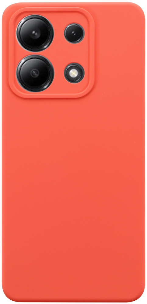 Xiaomi Redmi Note 13 4G szilikon tok kameravédővel matt barackszínű