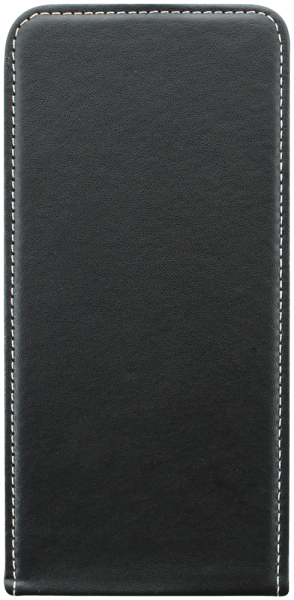 Apple iPhone 16 Plus lenyíló flipes bőrtok fekete