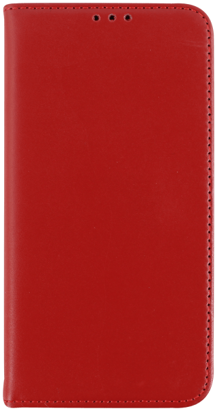 Apple iPhone 16 oldalra nyíló flipes bőrtok valódi bőr piros