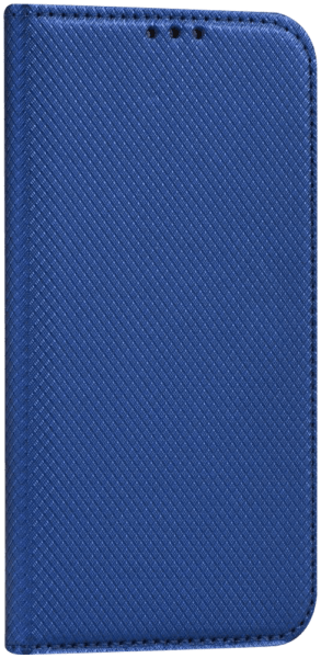 Motorola Edge 50 Fusion oldalra nyíló flipes bőrtok rombusz mintás sötétkék