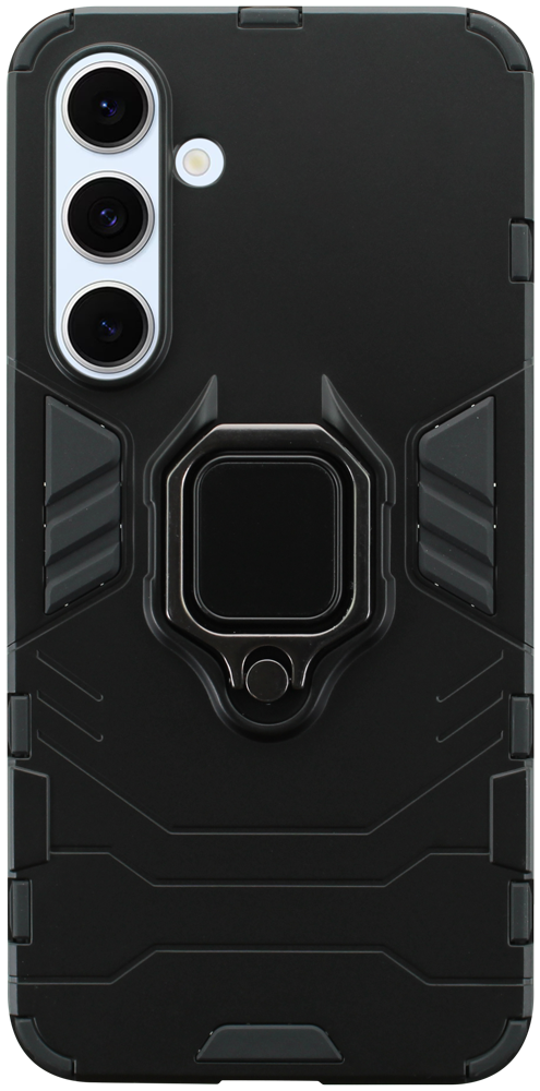 Samsung Galaxy S24 FE (SM-S721B/DS) ütésálló tok légpárnás sarkas, hibrid Ring Armor fekete